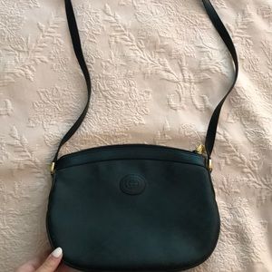 Black and Gold Gucci Crossbody Bag
